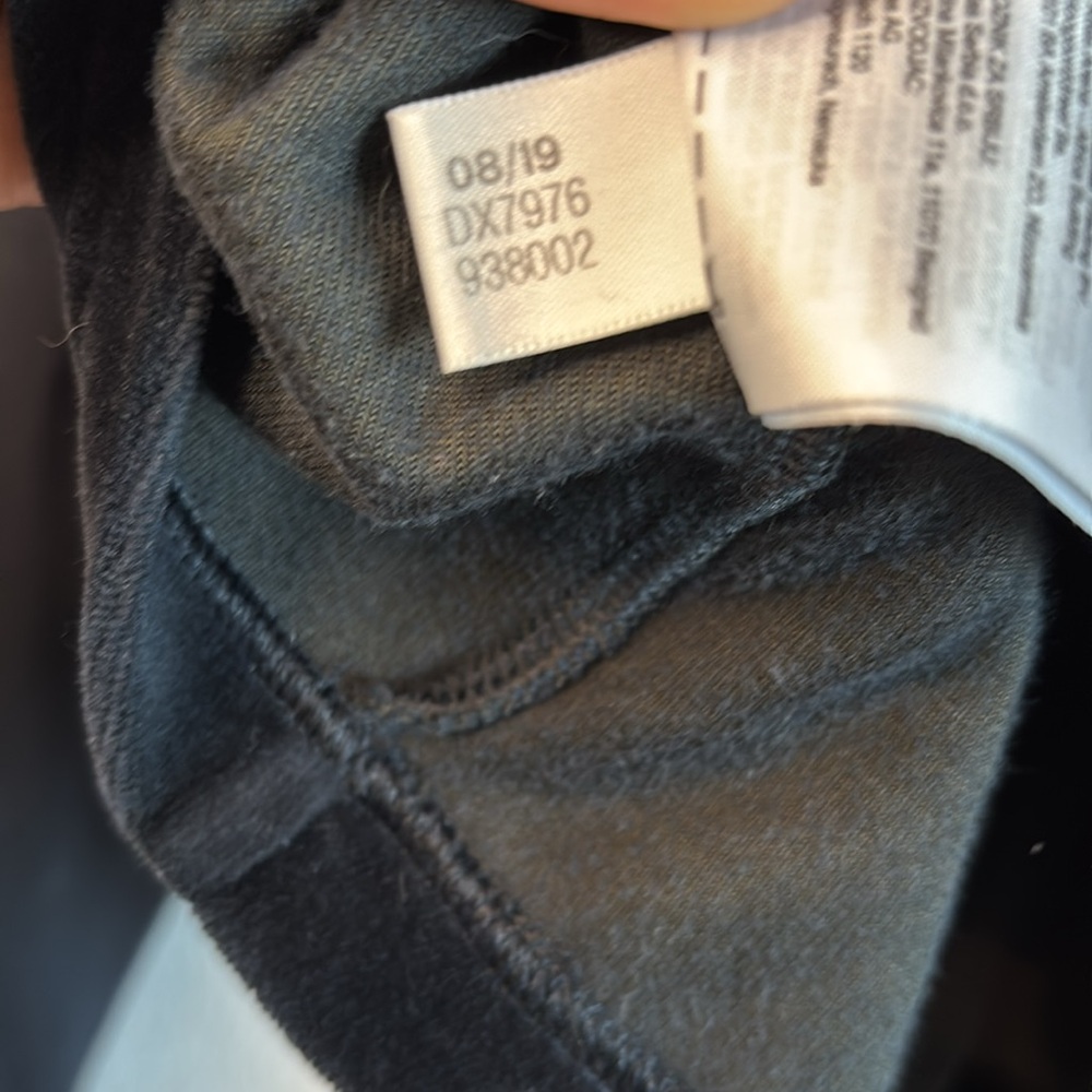 Adidas Training Sid Black Velour Long Sleeve Turtleneck Pullover Sweater  M - Picture 10 of 11